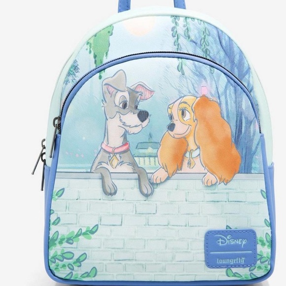 Loungefly Disney Lady And The Tramp Gazing Mini‎ Backpack - Picture 1 of 4